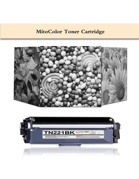 Cartucho de Tóner Negro MitoColor TN-221 Compatible 2 Paquetes