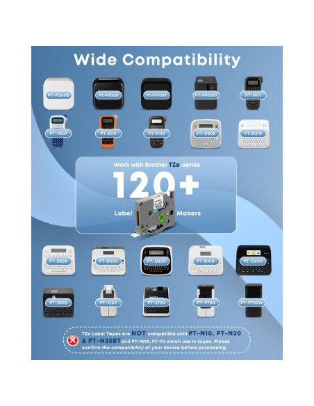 Cinta de Etiqueta Laminada COLORWING TZe-231 12mm 6-Pack