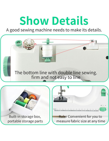 Máquina de Coser Eléctrica CRAFT-0-1 para Principiantes 16 Puntadas Máquina de Coser Eléctrica CRAFT-0-1 para Principiantes 16 Puntadas