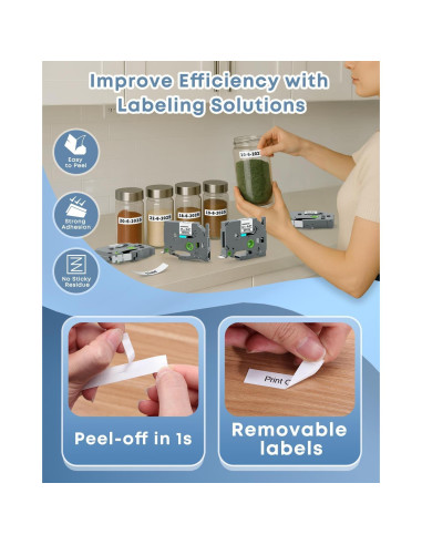 Cinta de Etiqueta Laminada COLORWING TZe-231 12mm 6-Pack