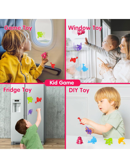 Juguete de Baño Succionador SKYWHALE 10PCS Animales 3-8 Años