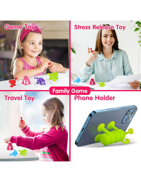 Juguete de Baño Succionador SKYWHALE 10PCS Animales 3-8 Años