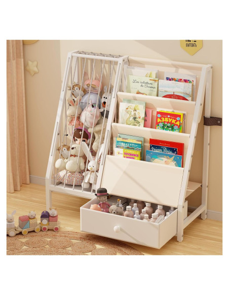 Estante de Libros y Almacenamiento de Juguetes PreTidy Blanco