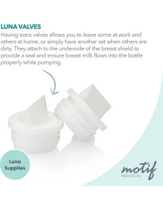 Válvulas de Repuesto para Extractor de Leche Motif Luna - 2 Piezas 2