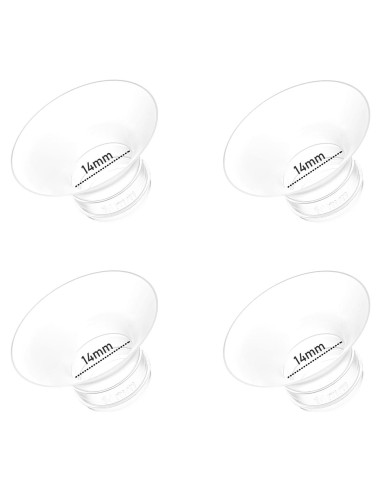4 Inserciones de Brida 14mm para Extractor de Leche Momcozy