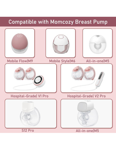 4 Inserciones de Brida 14mm para Extractor de Leche Momcozy