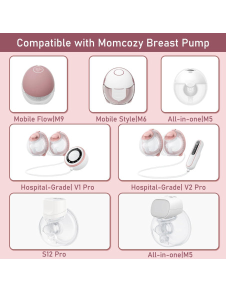 4 Inserciones de Brida 14mm para Extractor de Leche Momcozy