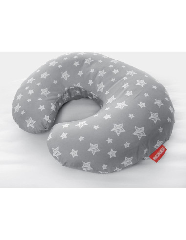 Funda de Almohada de Lactancia Moonsea Gris Estrella Suave