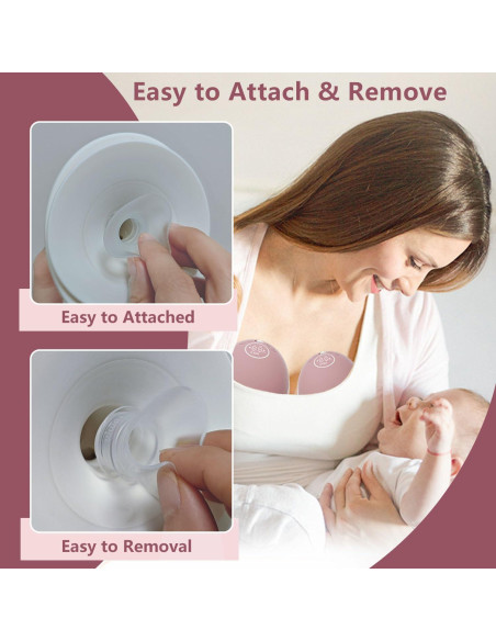 4 Inserciones de Brida 14mm para Extractor de Leche Momcozy