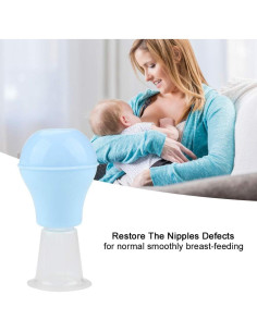 Corrector de Pezón Semme de Silicona Azul para Mujeres 2