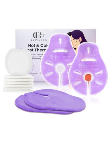 Kit de Terapia para Senos Conbella - 2 Paquetes Calientes y Fríos