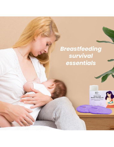 Kit de Terapia para Senos Conbella - 2 Paquetes Calientes y Fríos