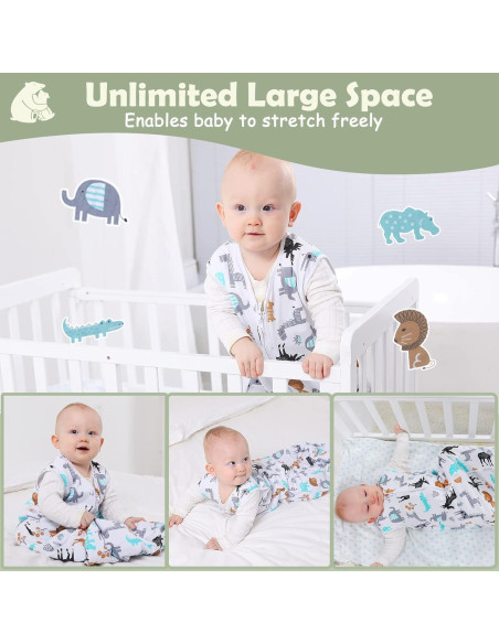 Saco de Sueño Lictin 0.5 Tog Algodón Orgánico 2 Unidades 18-36 Meses