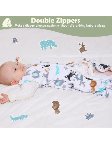 Saco de Sueño Lictin 0.5 Tog Algodón Orgánico 2 Unidades 18-36 Meses