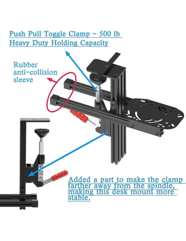 Soporte de Escritorio para Joystick Yaarhej Hotas 4 y más