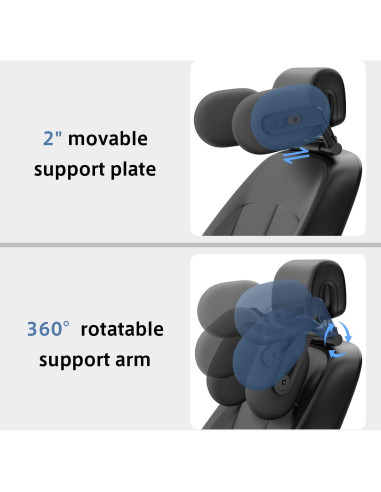 Almohada de Reposacabezas Ajustable Zorunowa A1301 para Coche