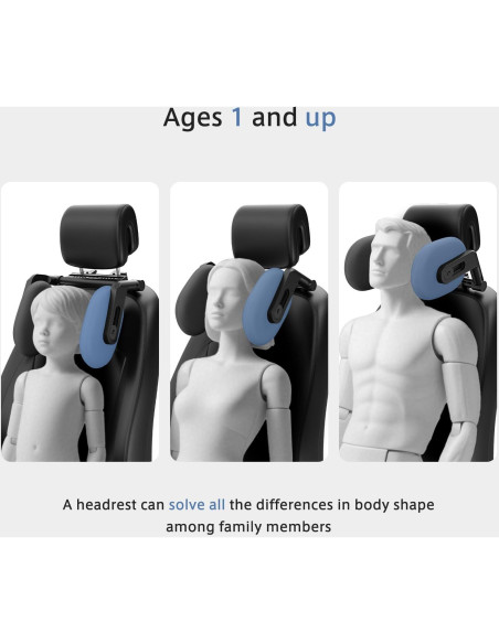 Almohada de Reposacabezas Ajustable Zorunowa A1301 para Coche