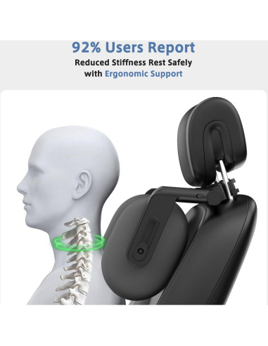 Almohada de Reposacabezas Ajustable Zorunowa A1301 para Coche