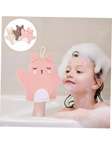 Guantes Exfoliantes GLEAVI 3 Piezas para Ducha Suaves