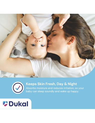 Dukal Polvo de Maíz para Bebés 396 g - Paquete de 2, Libre de Talco