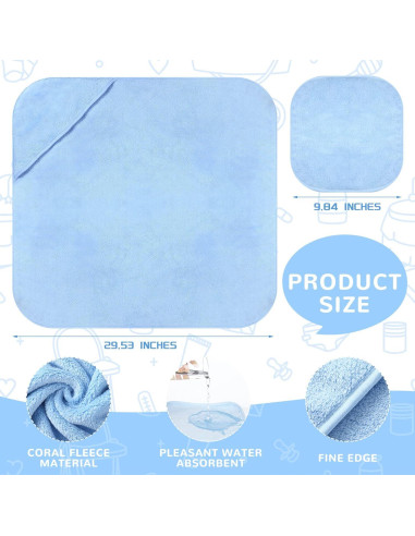 Conjunto de Toallas de Baño con Capucha Moukeren 15 Pcs