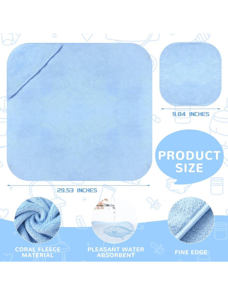 Conjunto de Toallas de Baño con Capucha Moukeren 15 Pcs