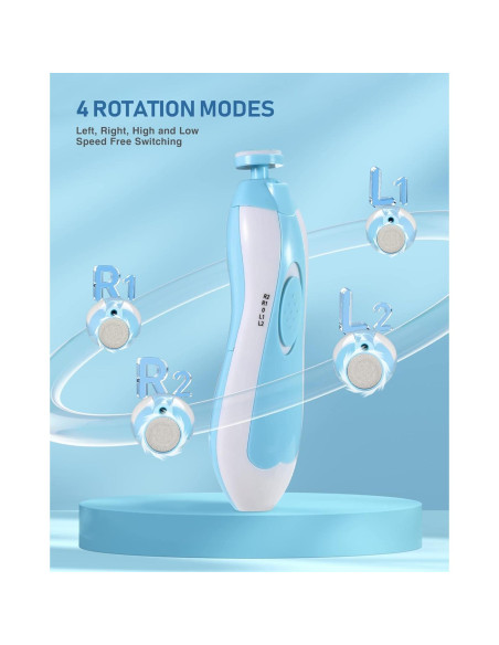 Cortauñas Eléctrico NECOTT 20 en 1 para Bebés y Adultos