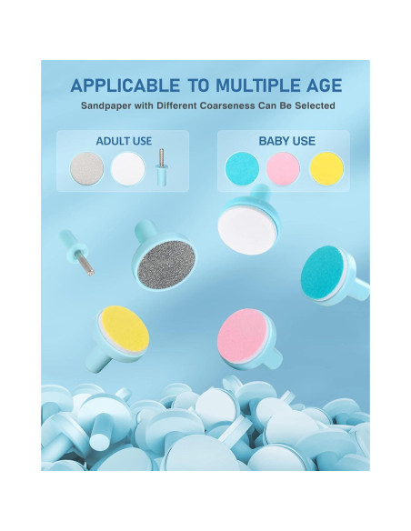 Cortauñas Eléctrico NECOTT 20 en 1 para Bebés y Adultos