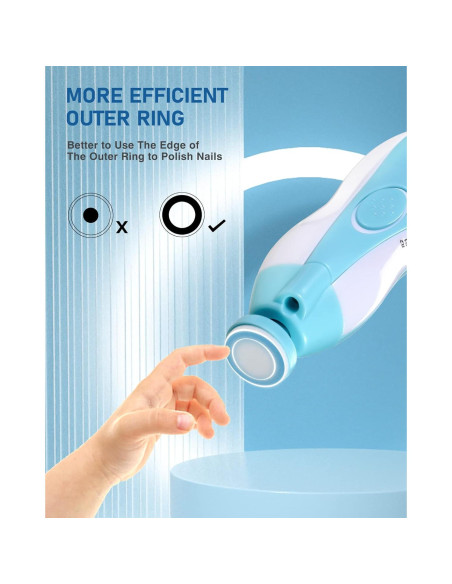 Cortauñas Eléctrico NECOTT 20 en 1 para Bebés y Adultos