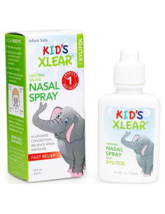 Spray Nasal Salino Natural Xlear con Xilitol para Niños 12 Pack