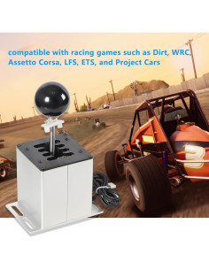 Simulador de Palanca USB GSTP 7+R Compatible con G29 G27 G25 2