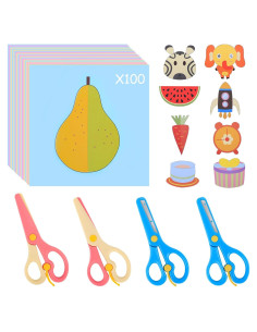 Set de Tijeras de Seguridad UCEC para Niños - 104 Piezas