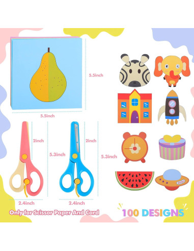 Set de Tijeras de Seguridad UCEC para Niños - 104 Piezas