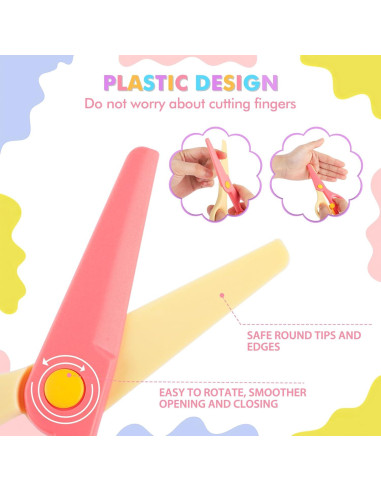 Set de Tijeras de Seguridad UCEC para Niños - 104 Piezas