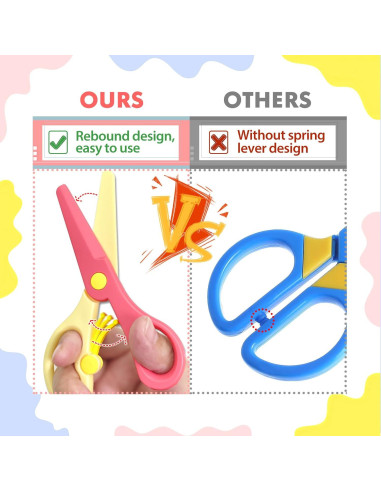 Set de Tijeras de Seguridad UCEC para Niños - 104 Piezas