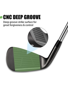 Hierro de Golf MAZEL WM-X1/2 Diestro Acero Inoxidable 2