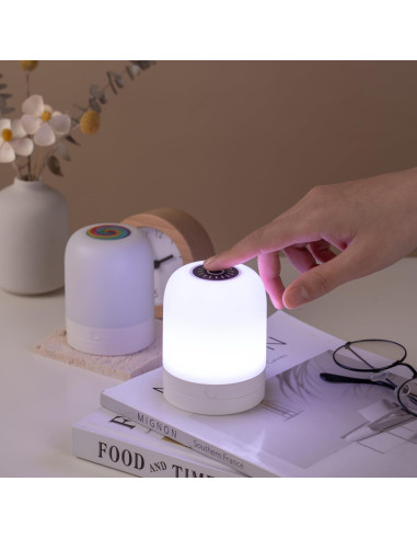 Luz Nocturna LED ELITUN RGB Táctil 13 Colores Regulable