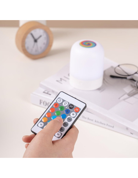 Luz Nocturna LED ELITUN RGB Táctil 13 Colores Regulable