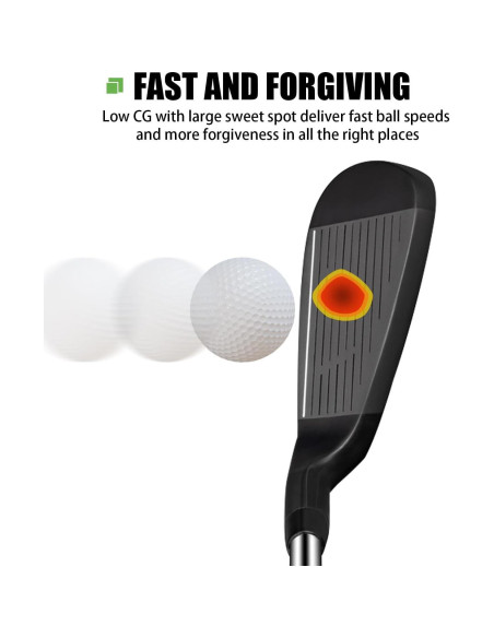 Hierro de Golf MAZEL WM-X1/2 Diestro Acero Inoxidable