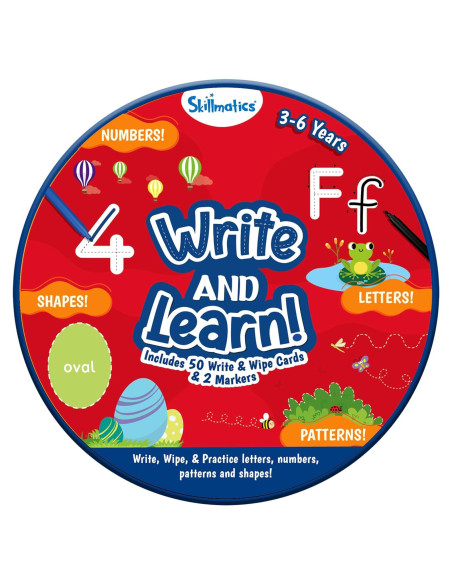 Tarjetas Reutilizables Skillmatics para Niños 3-6 Años - Letras y Números Tarjetas Reutilizables Skillmatics para Niños 3-6 Años - Letras y Números