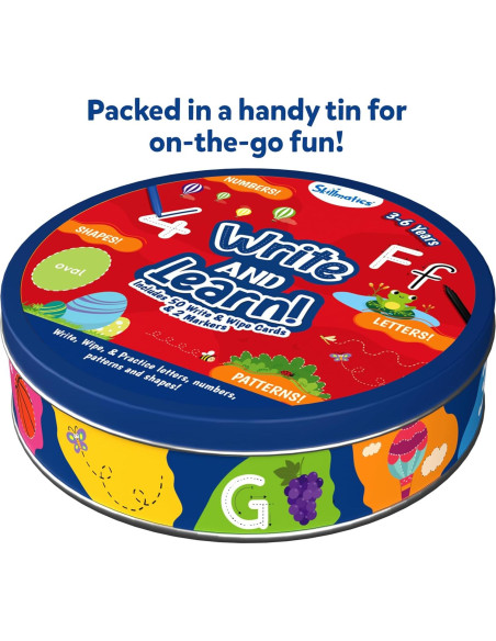 Tarjetas Reutilizables Skillmatics para Niños 3-6 Años - Letras y Números Tarjetas Reutilizables Skillmatics para Niños 3-6 Años - Letras y Números