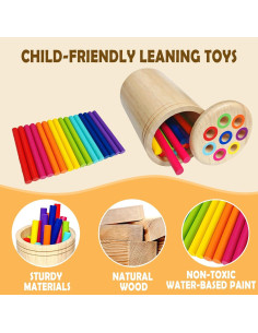 Juguete Montessori de Clasificación de Colores ROISKJANPA 249g 2