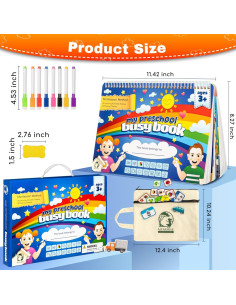 Libro Ocupado Montessori MENKRISE 3-5 Años | 29 Actividades 2