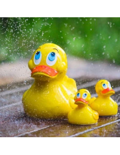 Pato Chirriante Lanco 100% Caucho Natural Ecológico 8cm 2