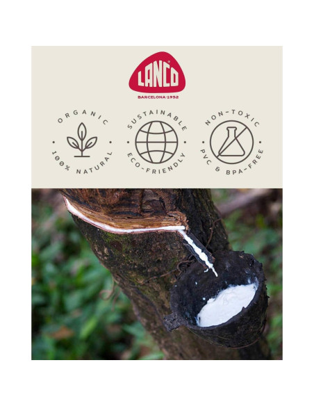 Pato Chirriante Lanco 100% Caucho Natural Ecológico 8cm