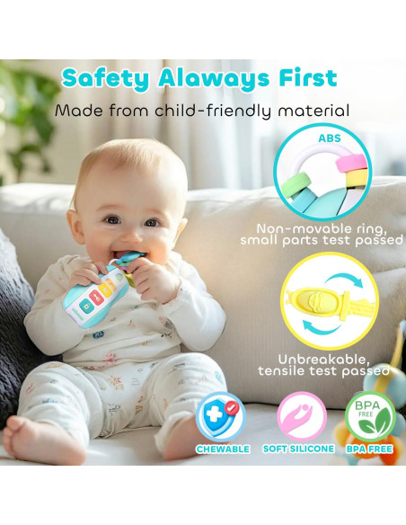 Juguete Musical de Dentición MOMUSE para Bebés 6-12 Meses