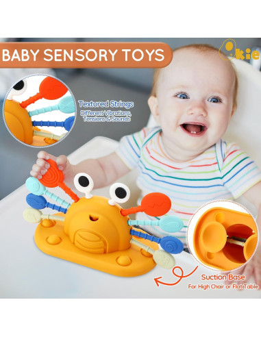 Juguete Montessori Qkie para Bebés 6-12 Meses Silicona