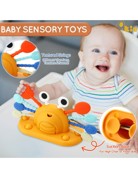 Juguete Montessori Qkie para Bebés 6-12 Meses Silicona