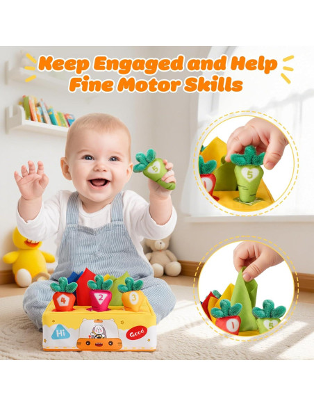 Juguetes Montessori para Bebés 6-12 Meses - Caja de Actividad