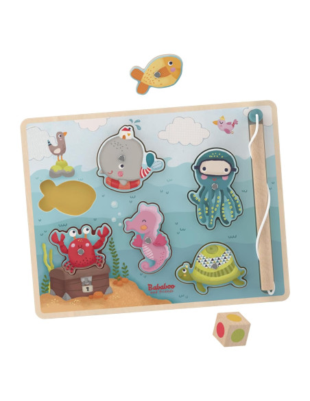 Rompecabezas de pesca de ballena Wilma Bababoo 9 piezas 27.94x22.86cm